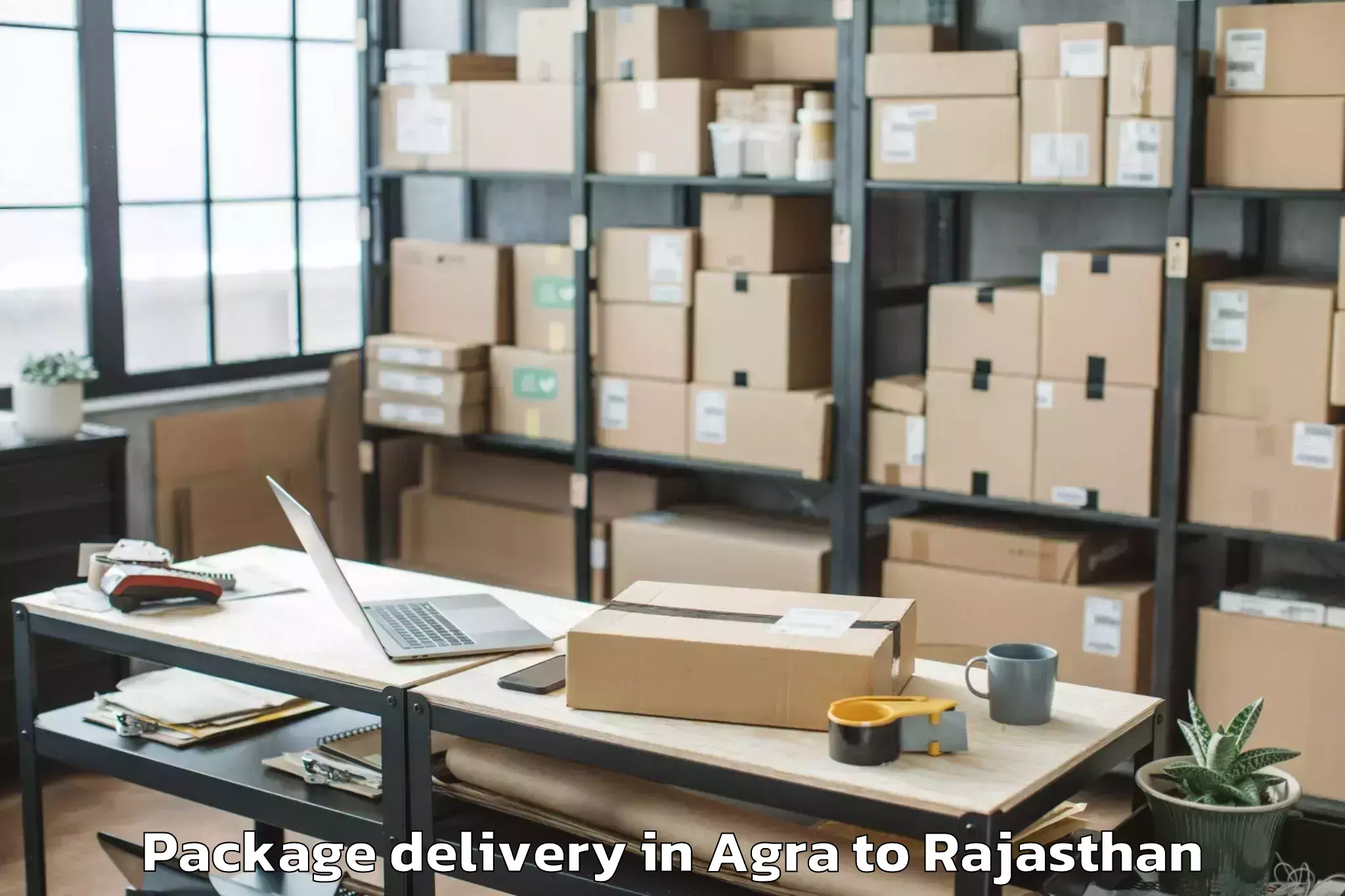 Easy Agra to Malpura Package Delivery Booking